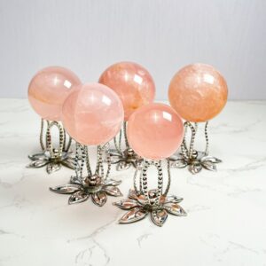 Rose Quartz Crystal Sphere wholesale polished crystal sphere product photo 2
