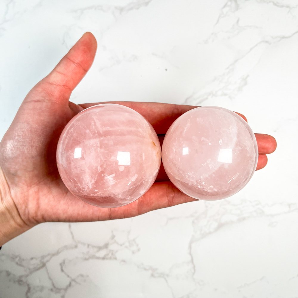Rose Quartz Crystal Sphere wholesale polished crystal sphere product photo 4