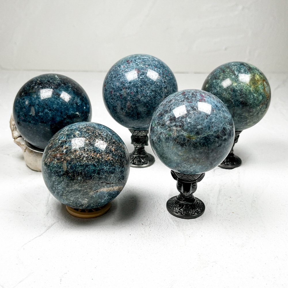 Ruby Kyanite Fuchsite Crystal Sphere wholesale polished crystal sphere product photo 3