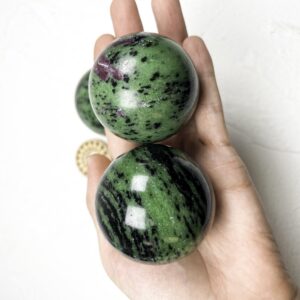 Ruby Zoisite Crystal Sphere wholesale polished crystal sphere product photo 1