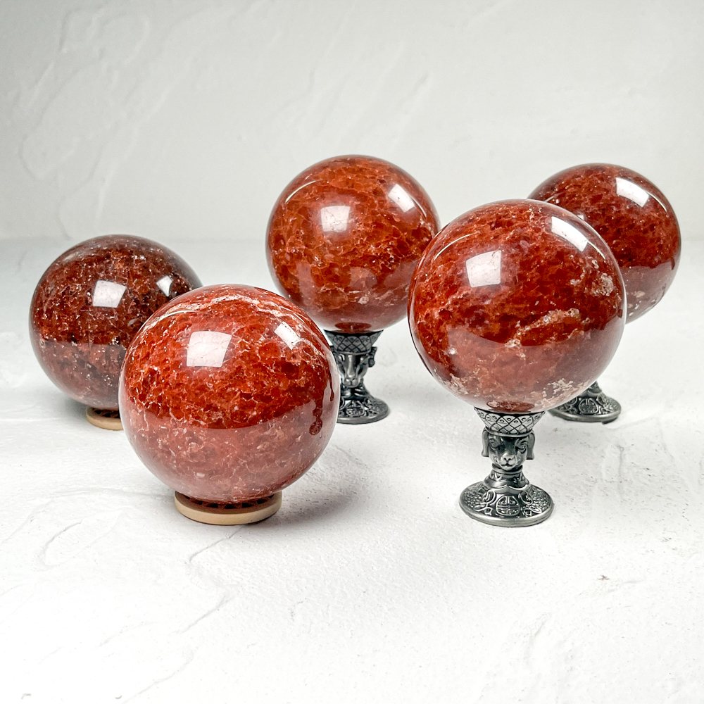 Strawberry Quartz Crystal Sphere wholesale polished crystal sphere product photo 4
