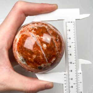 Sunstone With Blue Apatite Crystal Sphere wholesale polished crystal sphere product photo 2