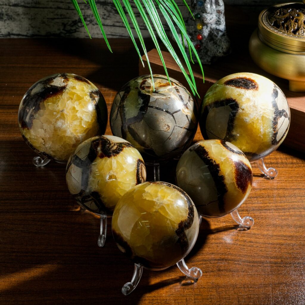 Turtle Shell Jasper Crystal Sphere wholesale polished crystal sphere product photo 4
