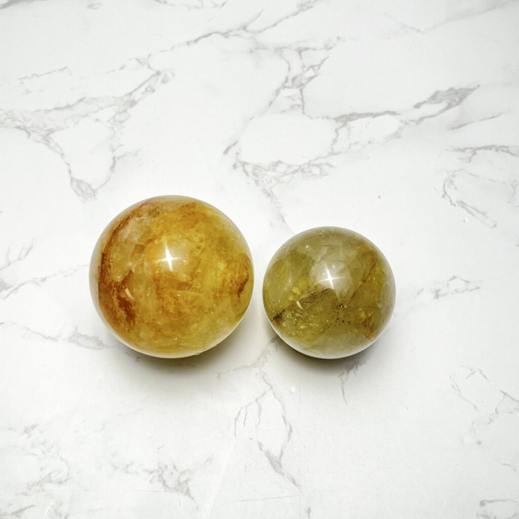 Yellow Fire Quartz Crystal Sphere wholesale polished crystal sphere product photo 1