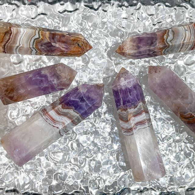 Amethyst Agate Crystal Tower wholesale crystal tower product photo 1