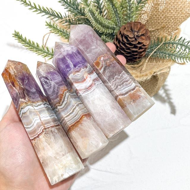 Amethyst Agate Crystal Tower wholesale crystal tower product photo 3