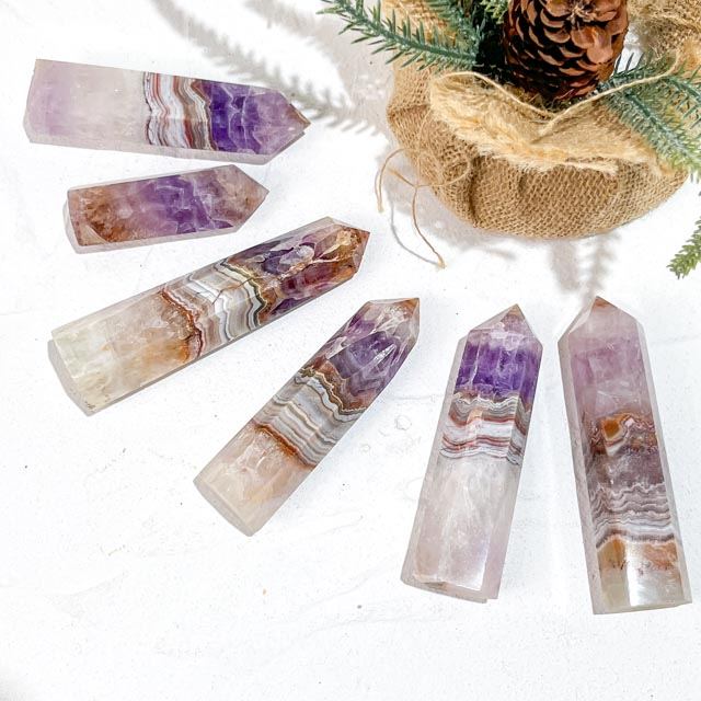Amethyst Agate Crystal Tower wholesale crystal tower product photo 4
