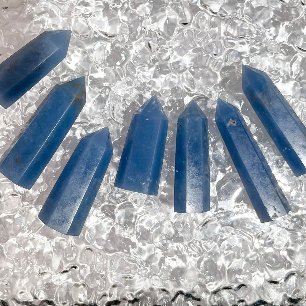 Angelite Crystal Tower wholesale crystal tower product photo 2