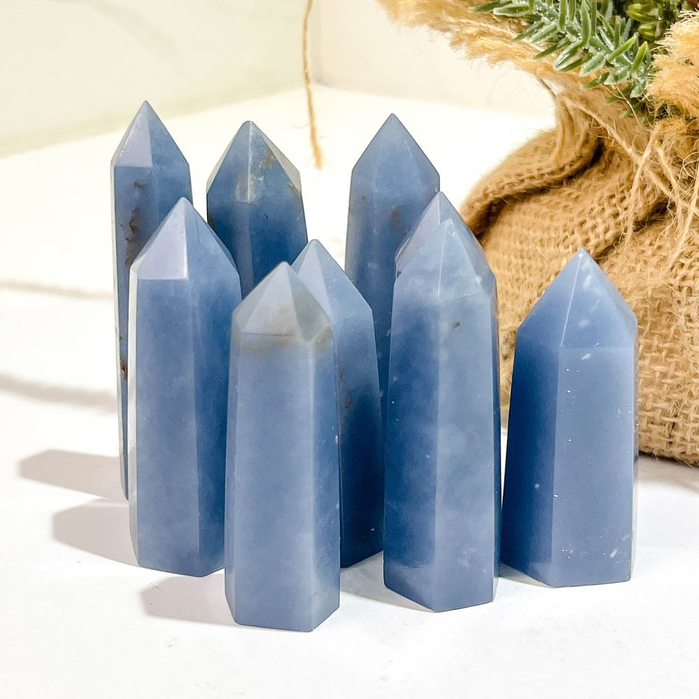 Angelite Crystal Tower wholesale crystal tower product photo 3