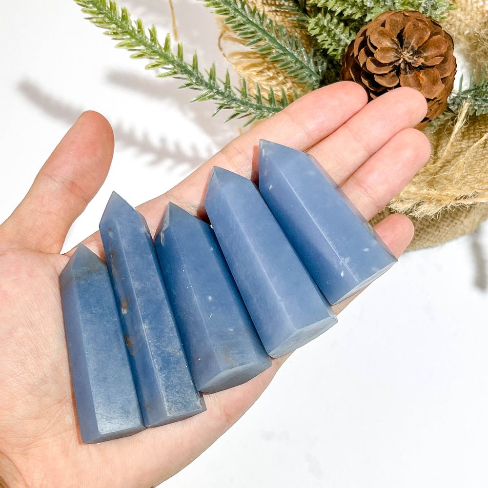 Angelite Crystal Tower wholesale crystal tower product photo 4