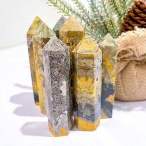 Bumblebee Jasper Crystal Tower wholesale crystal tower product photo 1