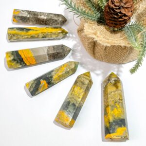 Bumblebee Jasper Crystal Tower wholesale crystal tower product photo 2