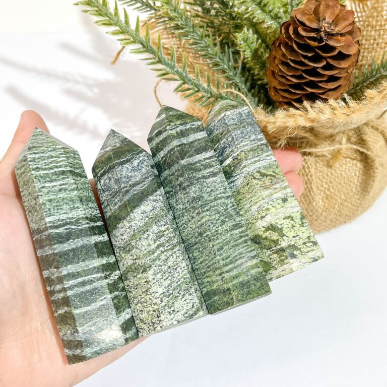 Green Jade Crystal Tower wholesale crystal tower product photo 1