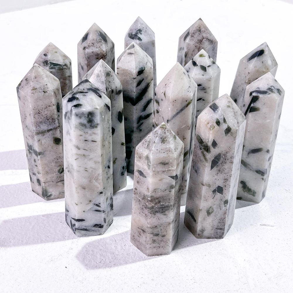 Green Tourmaline Crystal Tower wholesale crystal tower product photo 2