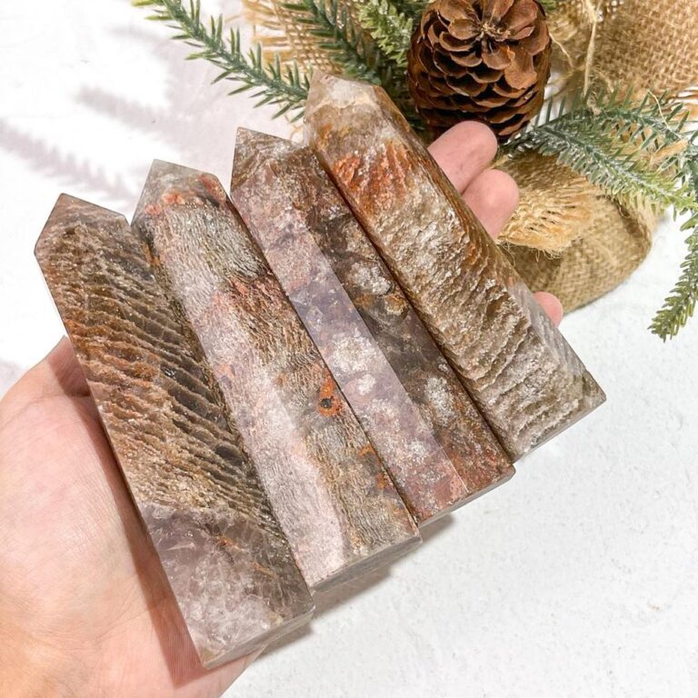Layered Phantom Quartz Crystal Tower wholesale crystal tower product photo 1