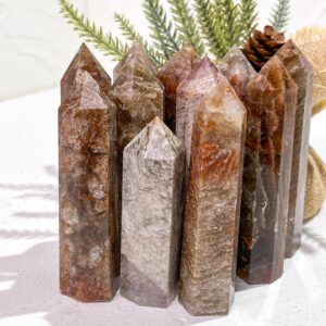 Layered Phantom Quartz Crystal Tower wholesale crystal tower product photo 2