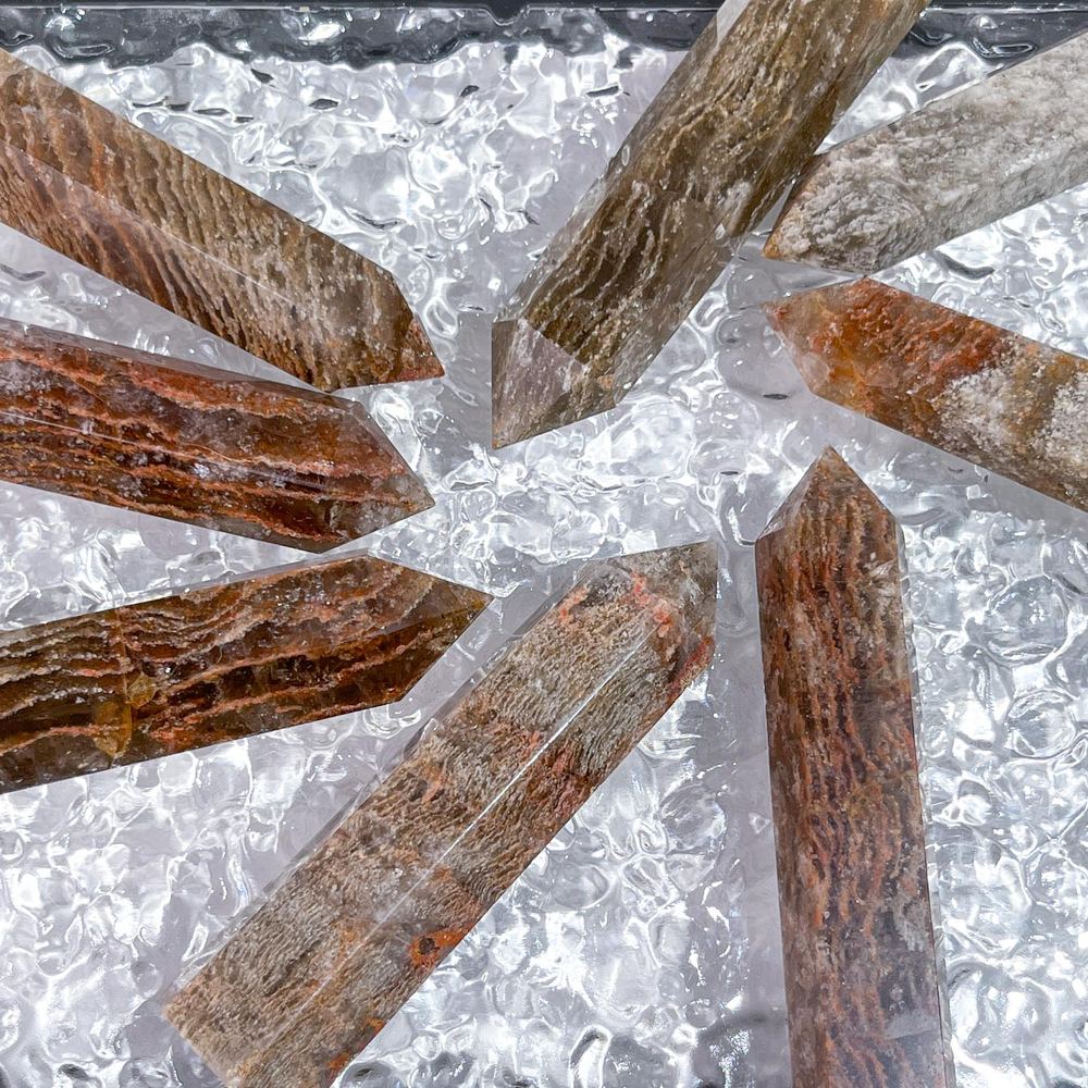 Layered Phantom Quartz Crystal Tower wholesale crystal tower product photo 4