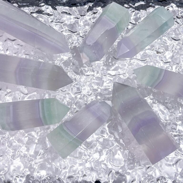 Light Fluorite Crystal Tower wholesale crystal tower product photo 1