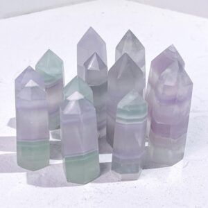 Light Fluorite Crystal Tower wholesale crystal tower product photo 2