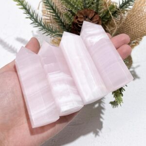 Madagascar Rose Quartz Crystal Tower wholesale crystal tower product photo 1