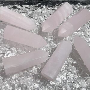 Madagascar Rose Quartz Crystal Tower wholesale crystal tower product photo 2