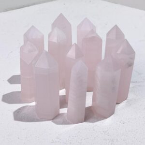 Madagascar Rose Quartz Crystal Tower wholesale crystal tower product photo 3