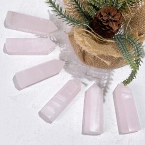 Madagascar Rose Quartz Crystal Tower wholesale crystal tower product photo 4
