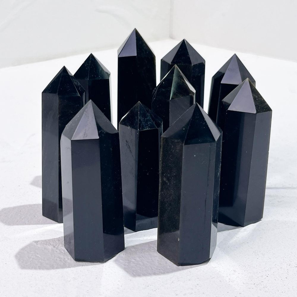 Obsidian Crystal Tower wholesale crystal tower product photo 1