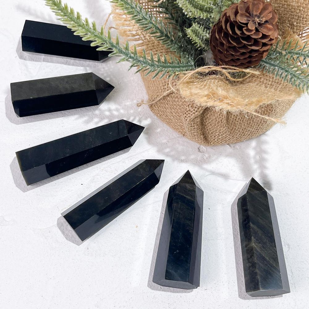 Obsidian Crystal Tower wholesale crystal tower product photo 2