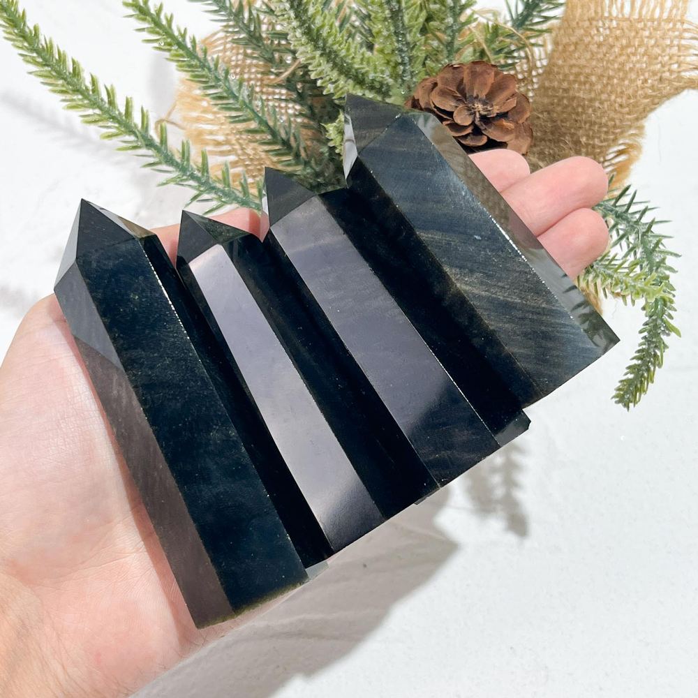 Obsidian Crystal Tower wholesale crystal tower product photo 4