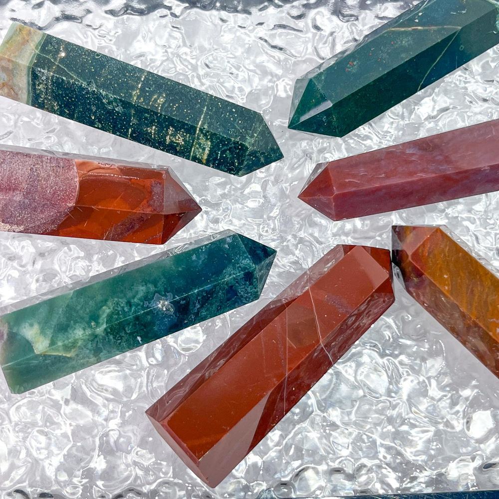 Ocean Jasper Crystal Tower wholesale crystal tower product photo 1