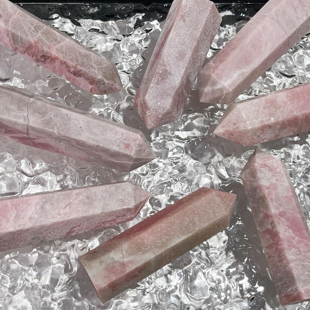 Pink Opal Crystal Tower wholesale crystal tower product photo 1