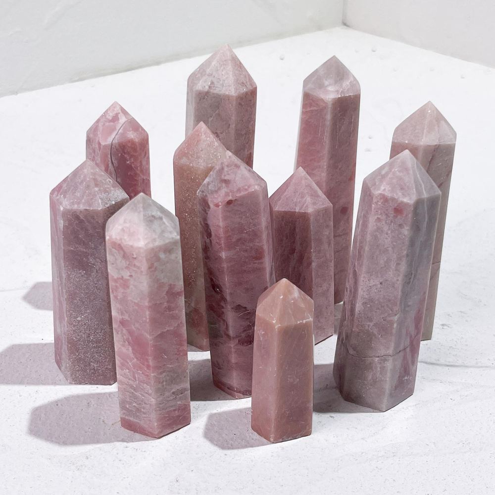 Pink Opal Crystal Tower wholesale crystal tower product photo 2