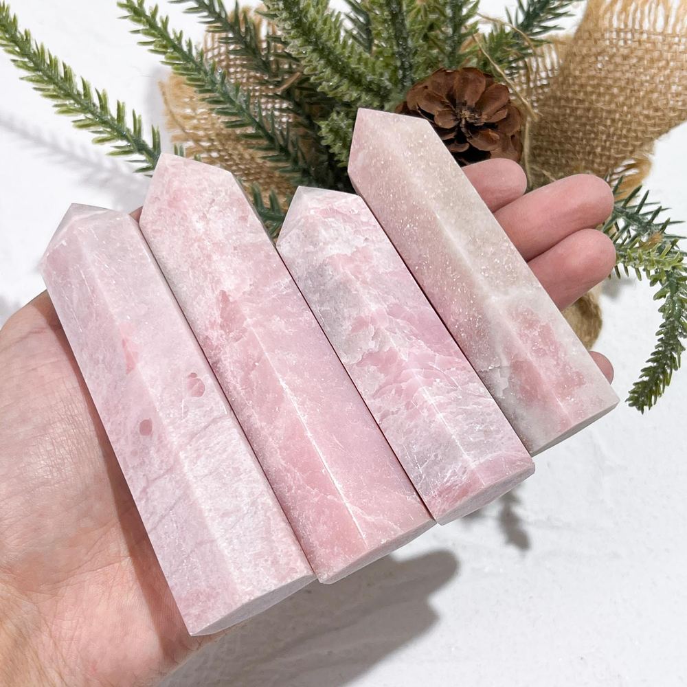 Pink Opal Crystal Tower wholesale crystal tower product photo 3