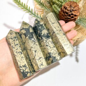 Pyrite Crystal Tower wholesale crystal tower product photo 1