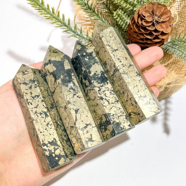 Pyrite Crystal Tower wholesale crystal tower product photo 1