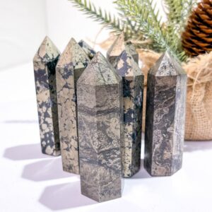 Pyrite Crystal Tower wholesale crystal tower product photo 2