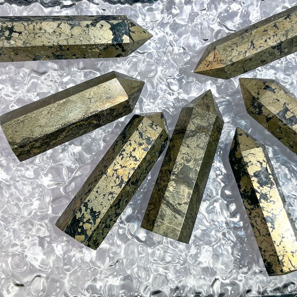 Pyrite Crystal Tower wholesale crystal tower product photo 4