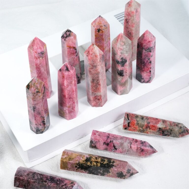 Rhodonite Crystal Tower wholesale crystal tower product photo 1