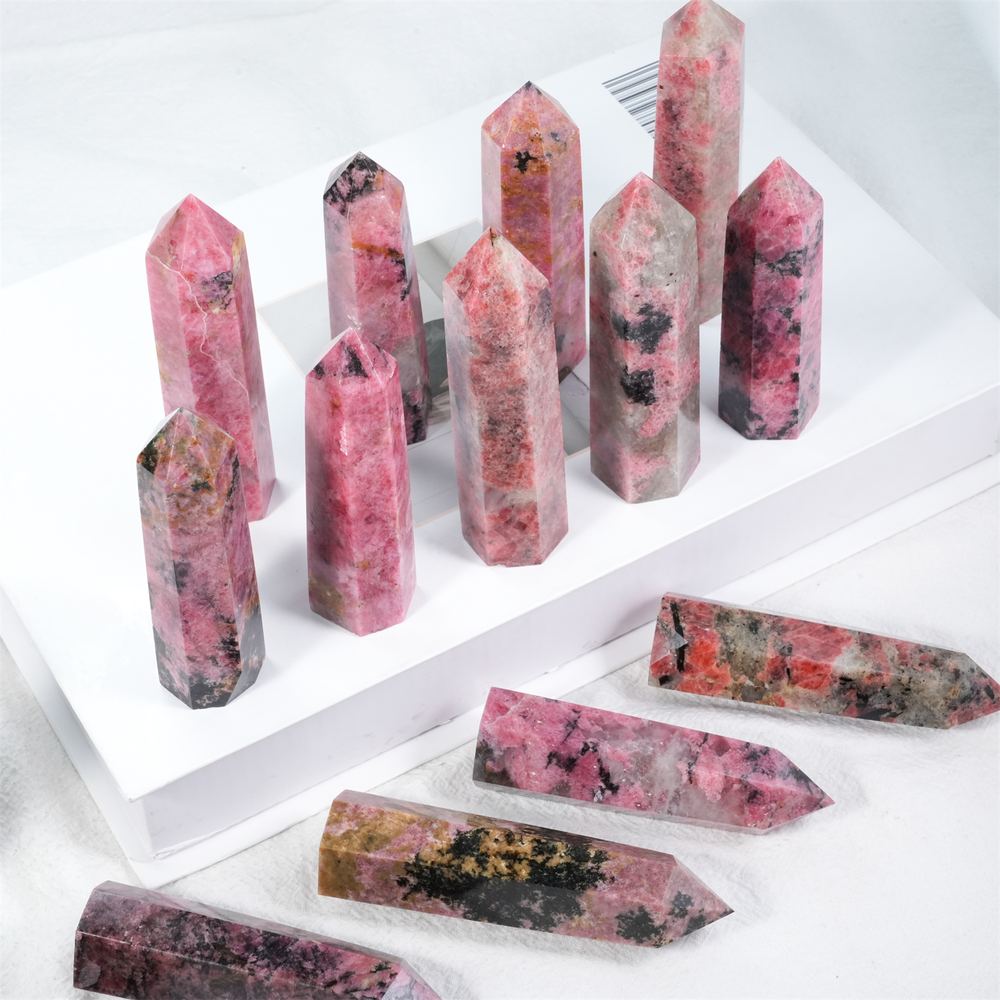 Rhodonite Crystal Tower wholesale crystal tower product photo 1