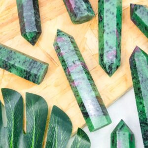 Ruby Zoisite Crystal Tower wholesale crystal tower product photo 3