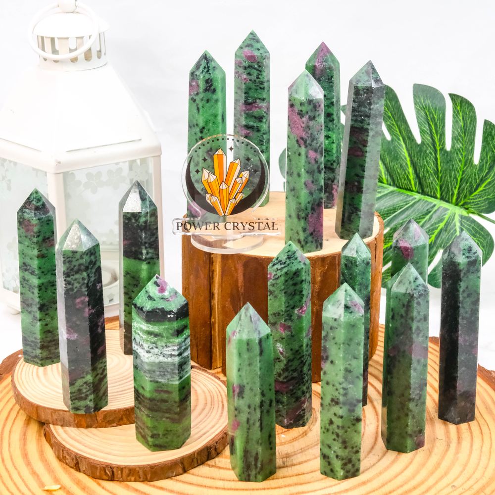 Ruby Zoisite Crystal Tower wholesale crystal tower product photo 4