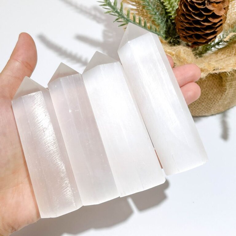 Selenite Satin Spar Crystal Tower wholesale crystal tower product photo 1