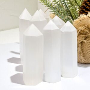 Selenite Satin Spar Crystal Tower wholesale crystal tower product photo 2