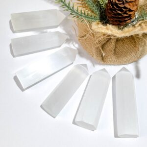 Selenite Satin Spar Crystal Tower wholesale crystal tower product photo 4