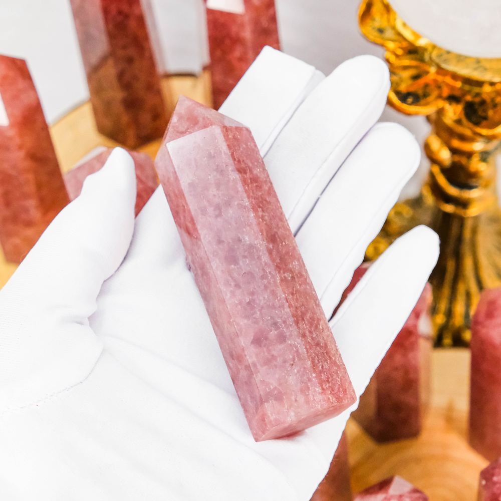 Strawberry Quartz Crystal Tower wholesale crystal tower product photo 1