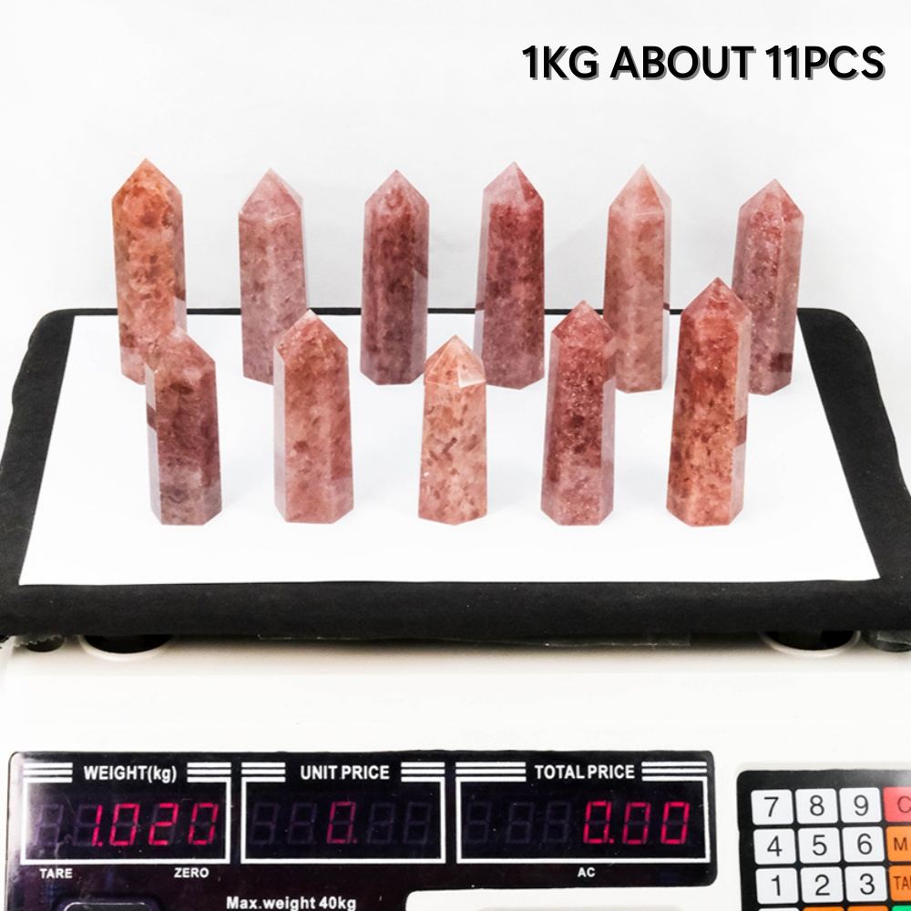 Strawberry Quartz Crystal Tower wholesale crystal tower product photo 2
