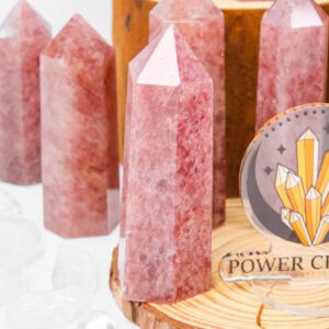 Strawberry Quartz Crystal Tower wholesale crystal tower product photo 3