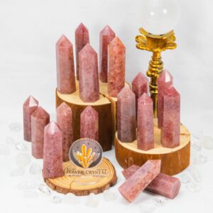 Strawberry Quartz Crystal Tower wholesale crystal tower product photo 4