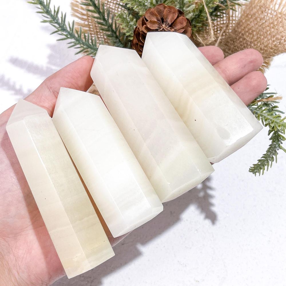 White Marble Crystal Tower wholesale crystal tower product photo 1